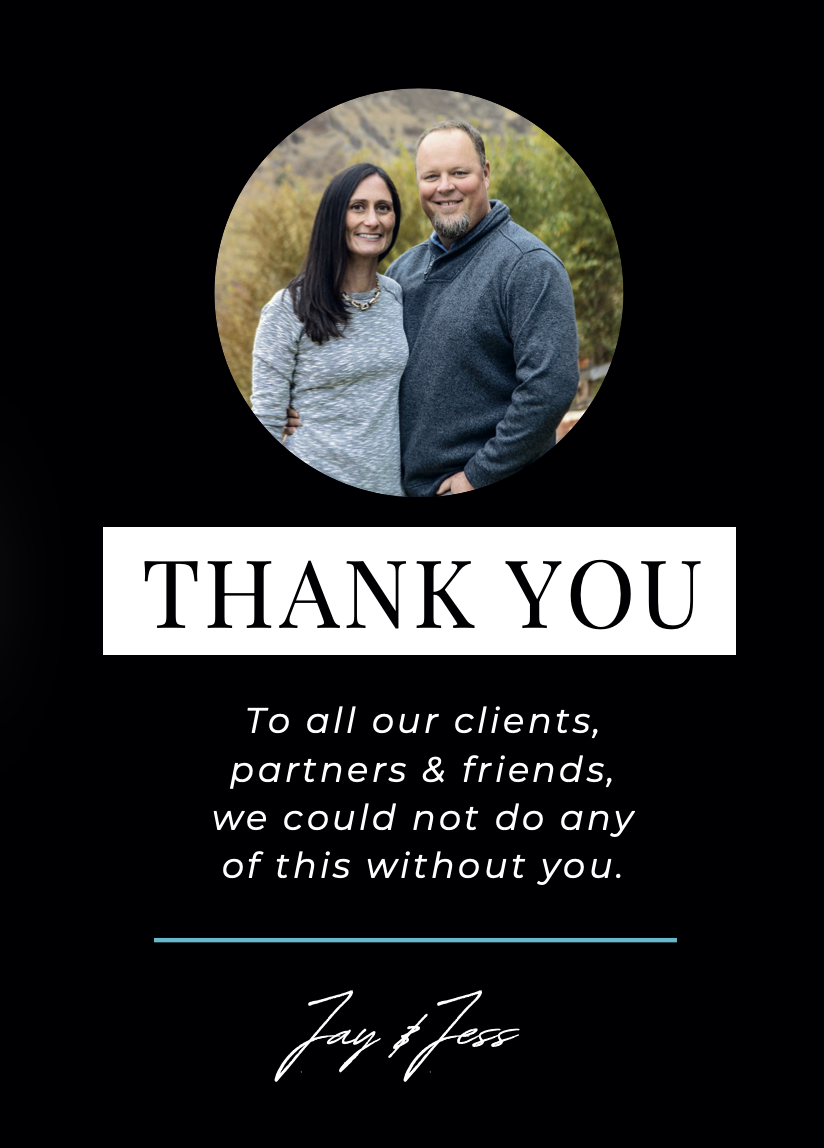 Feaster Realty 2026 awards postcard &ndash; Jay and Jess Feaster Denver real estate